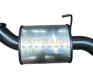 Outback Exhausts 2.5-inch rear muffler tailpipe assembly for Toyota LandCruiser 80 Series 1HDT