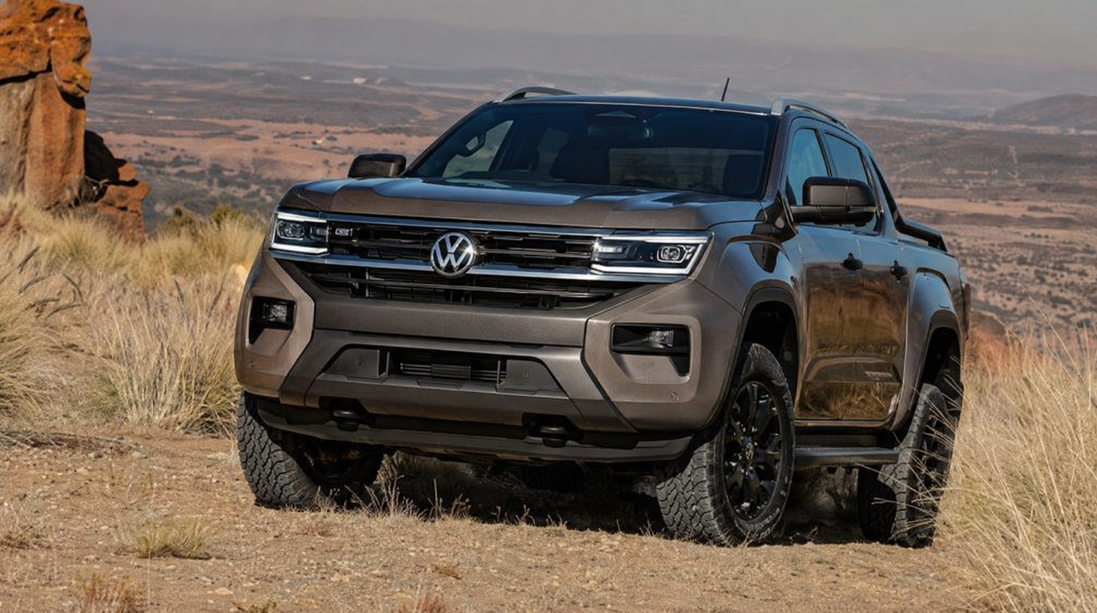 Volkswagen Amarok and Ford Ranger ECU tuning by Sunshine Coast Diesel Tuning, showing an off-road Amarok ute with license plate removed.